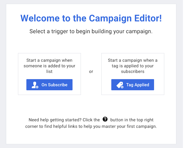 AWeber vs GetResponse : Aweber  campaign editor