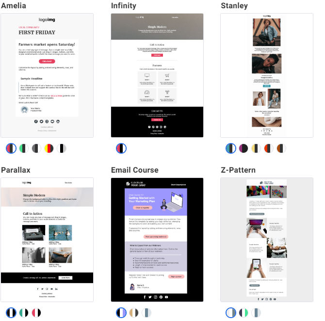AWeber vs GetResponse : Aweber Email Design