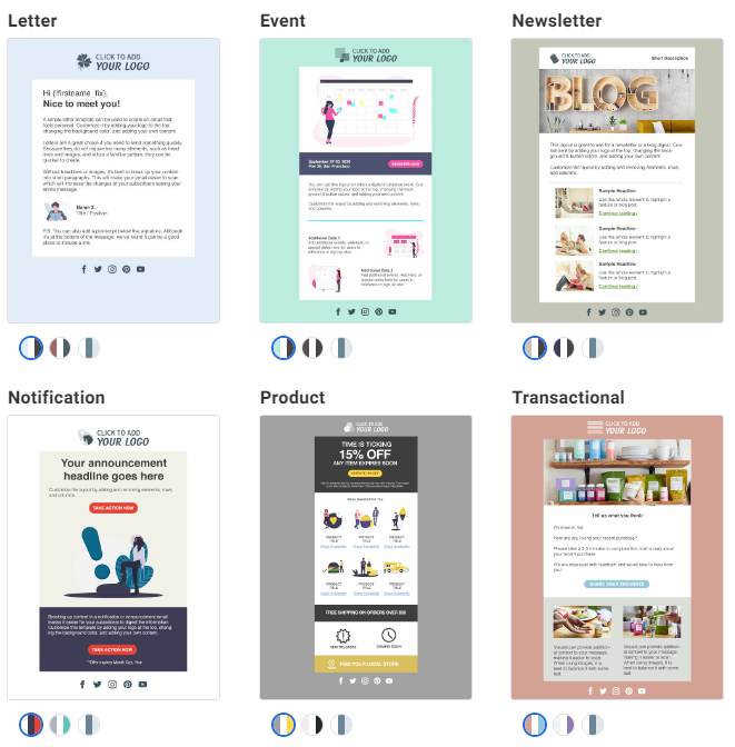 AWeber vs GetResponse : Aweber Email Design