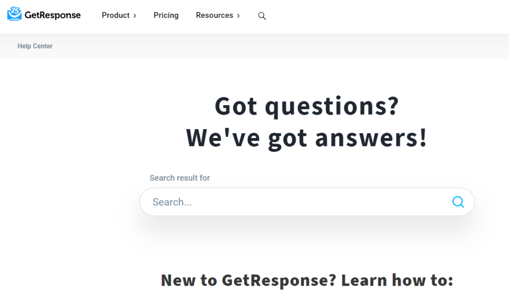 AWeber vs GetResponse : GetResponse Support