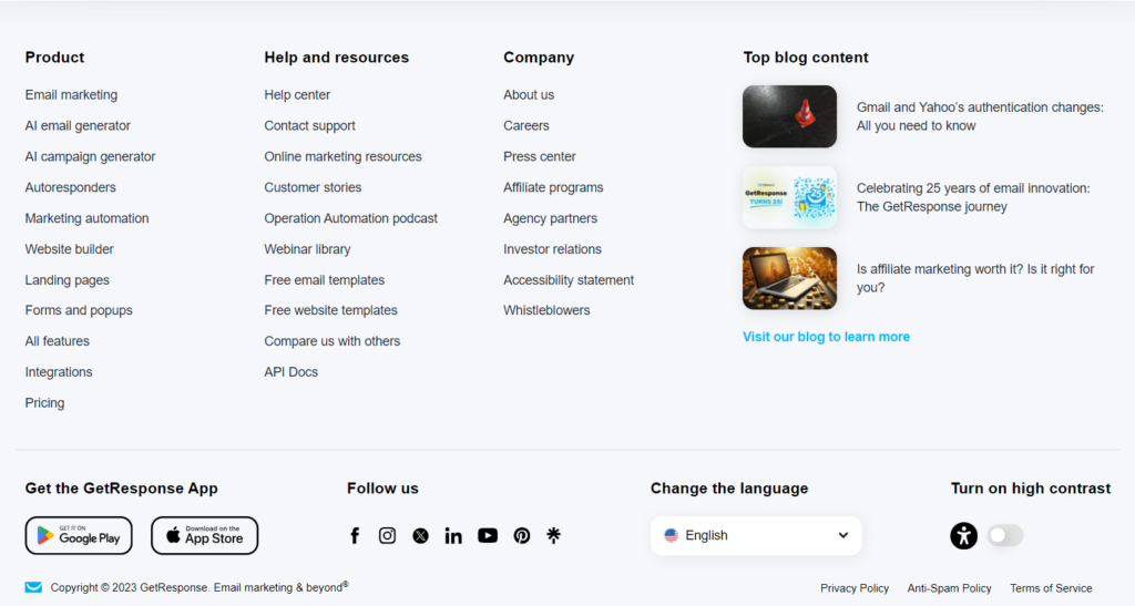AWeber vs GetResponse : GetResponse Support