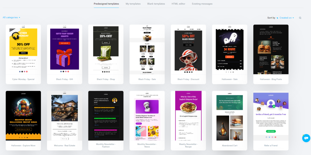 AWeber vs GetResponse : GetResponse Email Design